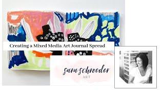 Creating a Mixed Media Art Journal Spread