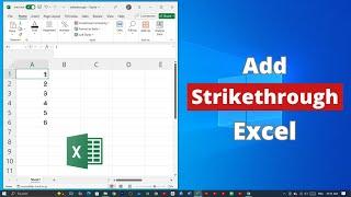 How to Add Strikethrough on Microsoft Excel