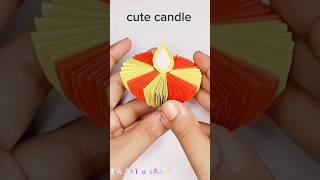 Paper candle for decoration #shorts #shortvideo #diy #easy #artandcraft #art #drawing #diycrafts