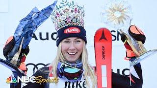 Mikaela Shiffrin soars to incredible 95th World Cup title in smooth slalom performance | NBC Sports