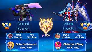 I FINALLY MET BEST ZILONG IN THE WORLD!!  (TOP 1 GLOBAL ZILONG!) INUYASHA x YUZUKE WTFFF COMBO!!