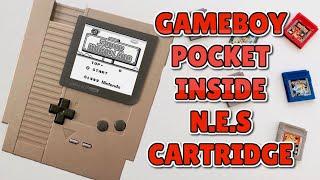 Gameboy inside a NES Nintendo Entertainment System Cartridge