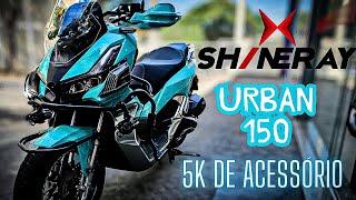 Shineray Urban  com todos os acessórios, assim você nunca viu!