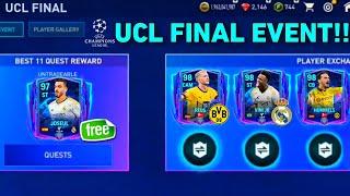 UCL FINAL EVENT FC MOBILE 24 | UCL  EVENT FREE QUEST REWARDS & LEAKS FC MOBILE!