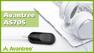 aptX HD Bluetooth Audio Adapter for Headphones and Speakers - Avantree AS70 [2021 Version]