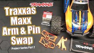 Suspension Arm & Pin Swap - Traxxas Maxx Accessory Option Parts Project Part 2 | RC Driver