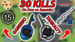 30 KILLS IN DUO vs SQUADS with @Tankalty + 15x SCOPE | Surviv.io