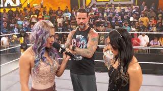 CM Punk, Roxanne Perez & Giulia Segment: NXT September 17 2024