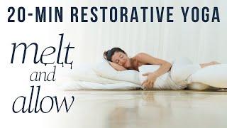 20-Minute Restorative Yoga: Melt & Allow | Meghan Currie Yoga