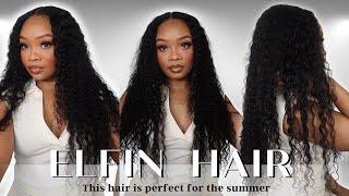 The perfect summer wig — Quick & easy glueless closure install - Elfin Hair