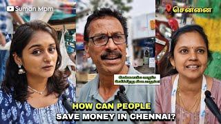 How do people in Chennai save money during a cost-of-living crisis? Street Interview Tamil