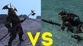 Стражи глубин (алебарды) vs Штормокрысы (алебарды)  Total War Warhammer 2. тесты юнитов v1.5.0.