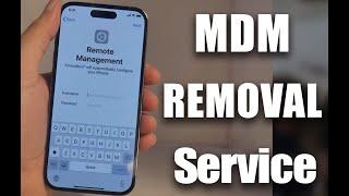 MDM Removal Service for iPhone 16/15/14/13/12/11/X/XS/XS MAX/XR/SE3/SE2/SE/8/7/6S & ANY iPad INSTANT