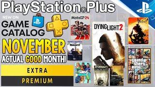 NEW PS Plus November UPDATE - An ACTUAL GOOD Month for Plus Extra/Premium!