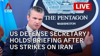 [LIVE] US Defense Secretary Pete Hegseth holds briefing on US strike on Iran