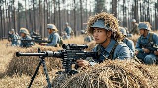 【Anti-Japanese Film】Eighth Route Army uses dry grass for cover and successfully ambushes Japanese.