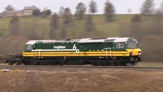 NEW Freightliner 60 Year Anniversary Livery - 70008 Flies Through Newton st Loe, 20-12-24