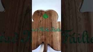 Crafting a Shamrock Charcuterie On OneFinity CNC & Totalboat Epoxy Inlay #foodie