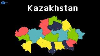 [2022 UPDATE!] The Kazakhstan Regions and Cities + Capitals Song! | Hindanger