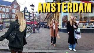 Walking in Amsterdam City 2025 February Walking Tour 4K