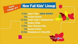 Mountain Lake PBS Kids New Fall Schedule Beginning October 4th