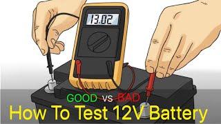 How to test 12V Battery with Multimeter