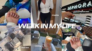 week in my life - girls day, nails, pedicure, shopping, Shein haul, grwm, deep cleaning, self care