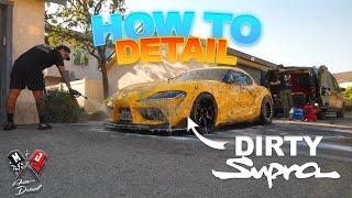 HOW TO MOBILE DETAIL | DETAILING A DIRTY SUPRA | MJDETAIL