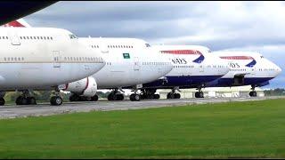 Plane Spotting at Cotswold Airport, Kemble - Including historic landing of BA Negus 747