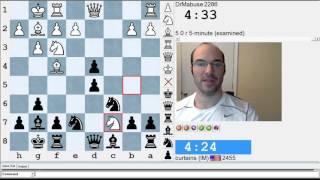 IM Greg Shahade plays an hour of 5 minute chess on the ICC!