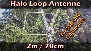 Halo Loop Antenne Dualband 2m/70cm #antenne #antenna #review #test #funkfieber