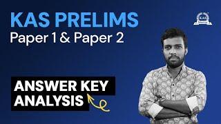 KAS Prelims 2025 Answer Key Analysis | Paper 2  | KAS Mentor