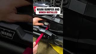 Warn Industries bumper and winch installed on 2025 Jeep Rubicon