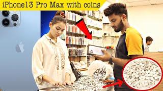 Buying iPhone 13 PRO MAX With Coins Prank @ThatWasCrazy