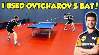 TESTING DIMITRIJ OVTCHAROV'S TABLE TENNIS BAT!