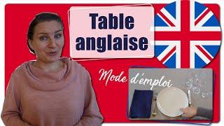 Comment dresser une table à l'anglaise ? Placement des couverts et alignement des verres ?