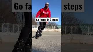 Do This To Go Faster On Skates  #shorts
