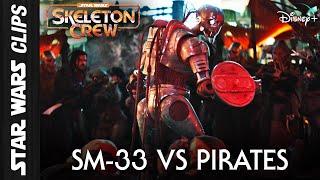 SM-33 Fights Space Pirates (Skeleton Crew) | Star Wars Clips