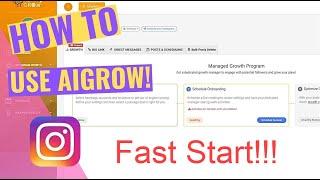 How to use AiGrow  - quick walkthrough  - version 3