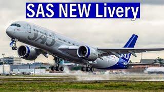 SAS Scandinavian Airlines NEW Livery Revealed