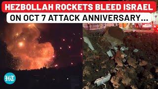 Hezbollah Fires 20 Rockets At IDF Base In Haifa; Missiles & Drones Bleed Israel Amid Beirut Blitz