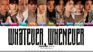 TREASURE 'WHATEVER, WHENEVER' Lyrics (트레저 WHATEVER, WHENEVER 가사) [Color Coded Han_Rom_Eng]