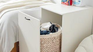 Yak About It® Hidden Laundry College Cabinet - White