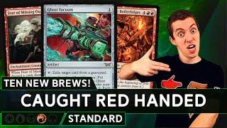  Ten New Brews! -  Better Than Inferno Titan?  -  - Mono-Red Crimes - (Duskmourn Standard)