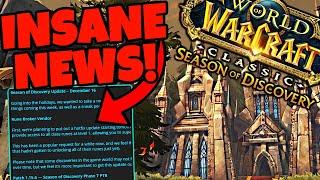 AMAZING NEWS For Classic WoW Season of Discovery! Phase 7 Update & NEW Content Coming!