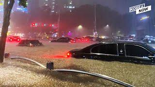 [Real Footages] The heaviest rainfall in 80 years pounds Seoul