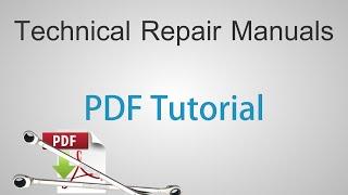 Technical Repair Manuals - Adobe Reader PDF Tutorial