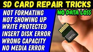 SD Card Format Problem || Memory Card Not Detected - How To Repair A Corrupted Sd Card