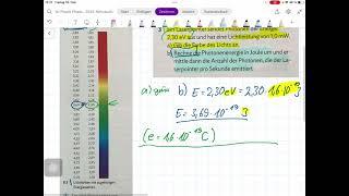 Physik9: Die Zahl der Photonen berechnen wenn die Leistung und Farbe gegeben ist