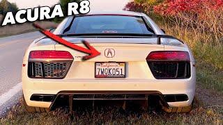 Sneaking an Audi R8 into a Honda/Acura show!